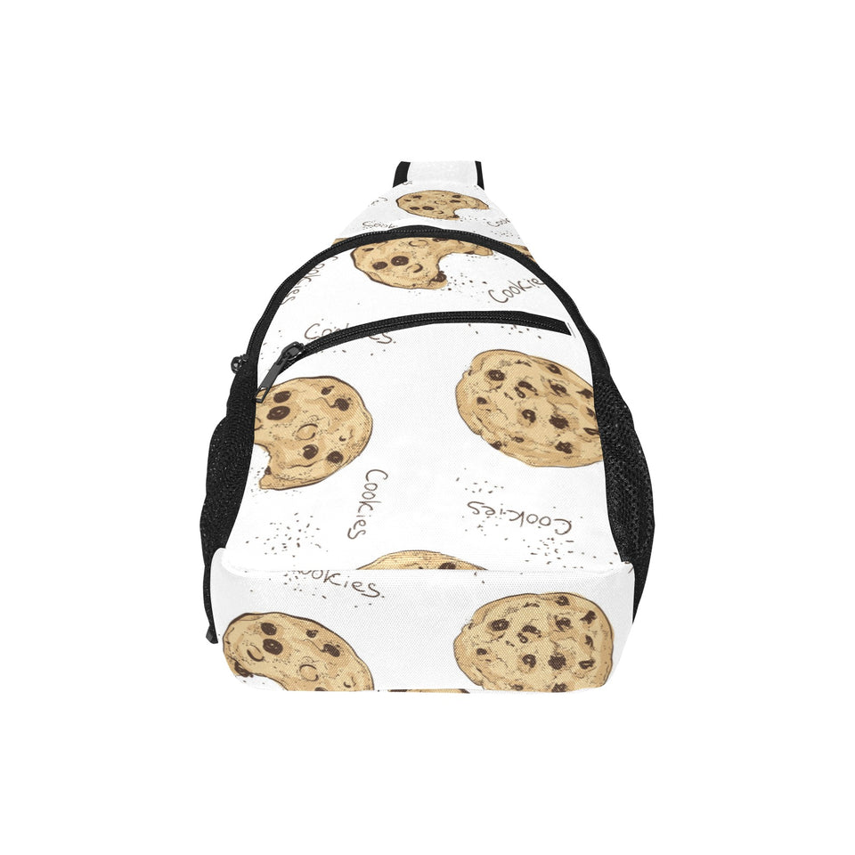 Sketch style cookie pattern All Over Print Chest Bag