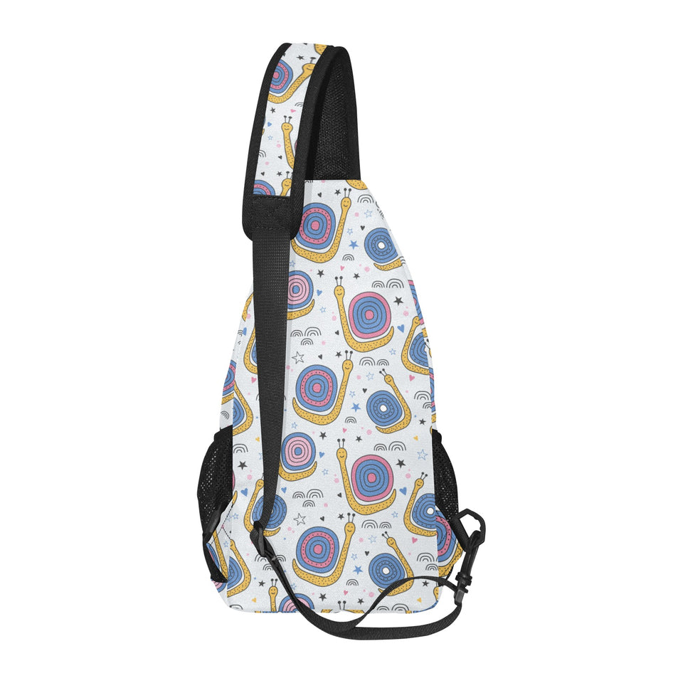 Snail Pattern Print Design 05 All Over Print Chest Bag