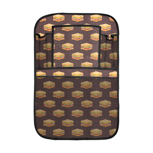 Sandwich Pattern Print Design 04 Car Seat Back Organizer