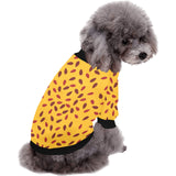 Passion fruit texture All Over Print Pet Dog Round Neck Fuzzy Shirt