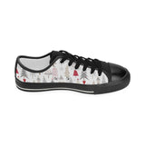 Cute Christmas tree pattern Kids' Boys' Girls' Low Top Canvas Shoes Black