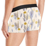 Lavender modern pattern blackground Men's All Over Print Boxer Briefs Men's Underwear