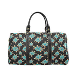Sea turtle blue stone pattern Travel Bag