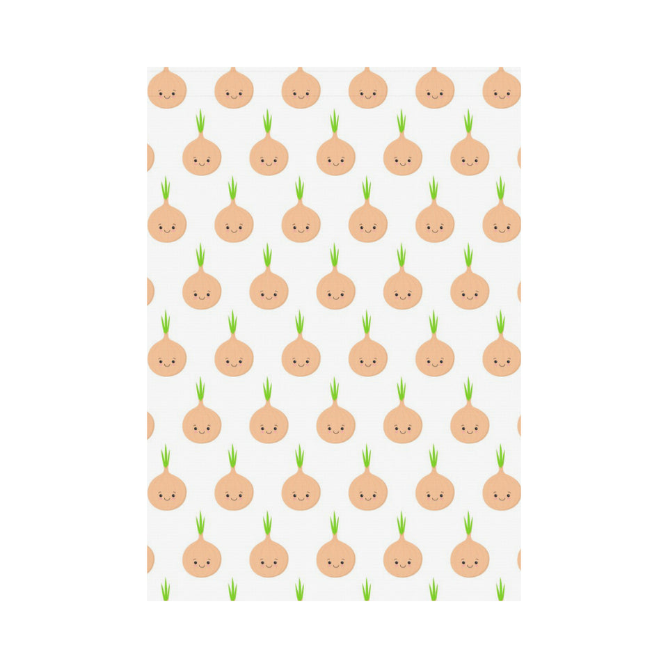 cute onions smiling faces House Flag Garden Flag