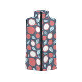 dragon fruits dark blue background Women's Padded Vest
