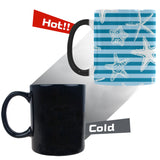 Starfish blue blackground Morphing Mug Heat Changing Mug