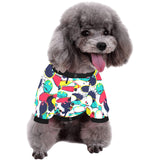 watercolor bowling ball pins All Over Print Pet Dog Round Neck Fuzzy Shirt