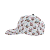 Cute pug hat rabbit costume pattern All Over Print Snapback Cap