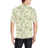 Hand drawn sea turtle fish pattern Men's All Over Print Polo Shirt