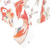 Watercolor fancy carp pattern Tablecloth