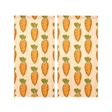 Carrot Pattern Print Design 04 Gauze Curtain
