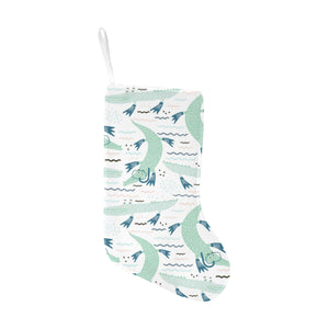 Crocodile diver pattern Christmas Stocking