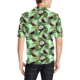 Coconut Pattern Print Design 02 Men's All Over Print Polo Shirt