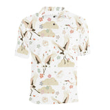 Beautiful Japanese cranes pattern Men's All Over Print Polo Shirt