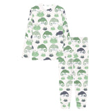 Chameleon lizard succulent plant pattern Women's All Over Print Pajama Set