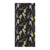 saxophone design pattern Beach Towel