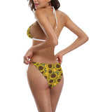 Sunflower pattern Sexy Bikinis Two-Piece Swimsuits