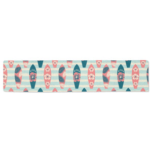 Surfboard Pattern Print Design 02 Table Runner