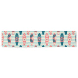 Surfboard Pattern Print Design 02 Table Runner