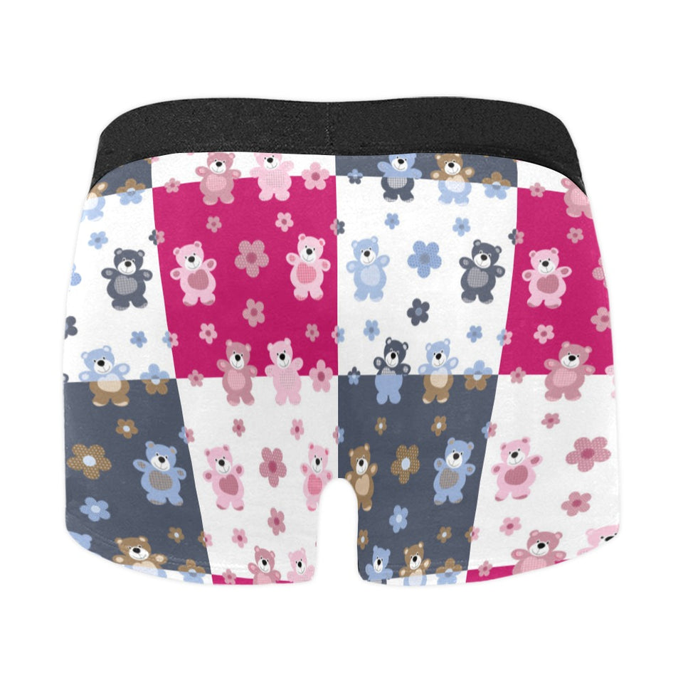 Teddy Bear Pattern Print Design 03 Men's All Over Print Boxer Briefs Men's Underwear