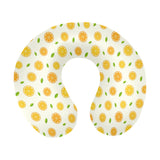 oranges leaves pattern U-Shaped Travel Neck Pillow