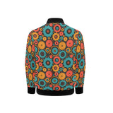 Gear Pattern Print Design 01 Kids' Boys' Girls' Bomber Jacket