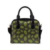 Hop pattern black background Shoulder Handbag