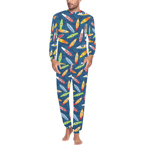 Surfboard Pattern Print Design 01 Men's All Over Print Pajama