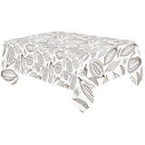 cacao beans leaves pattern Tablecloth