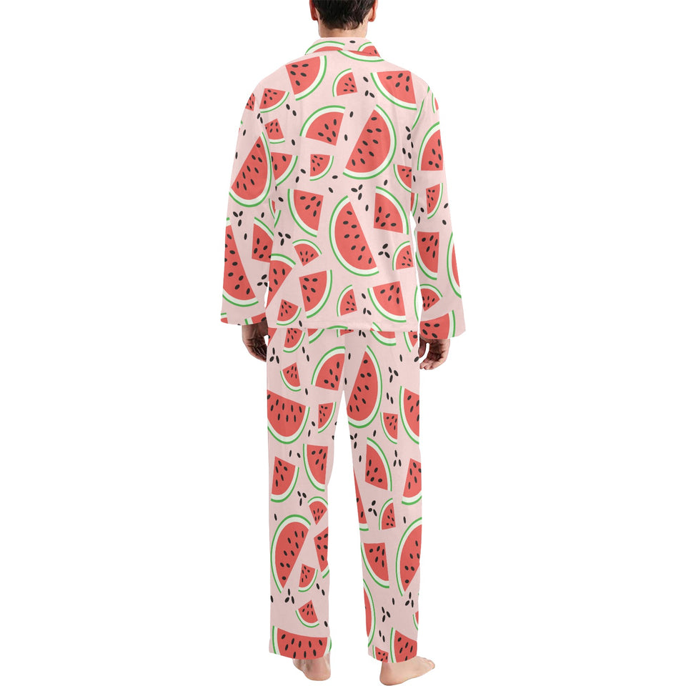 Watermelon pattern Men's Long Pajama Set