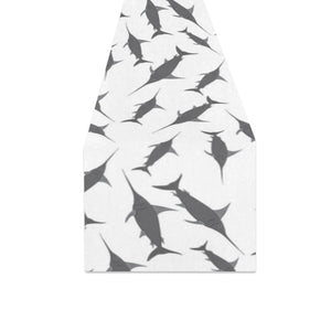 Swordfish Pattern Print Design 04 Table Runner