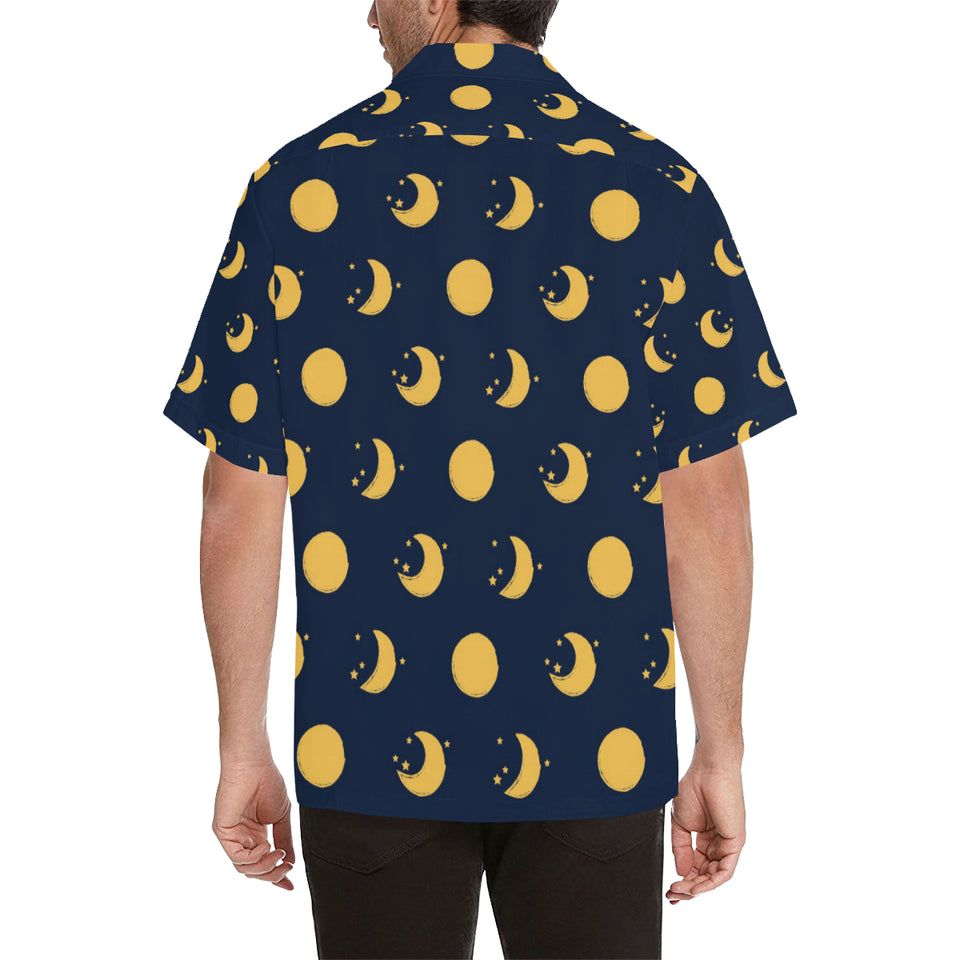 Moon star pattern Men's All Over Print Hawaiian Shirt