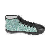 Classic Hand drawn Grape pattern Women's High Top Canvas Shoes Black