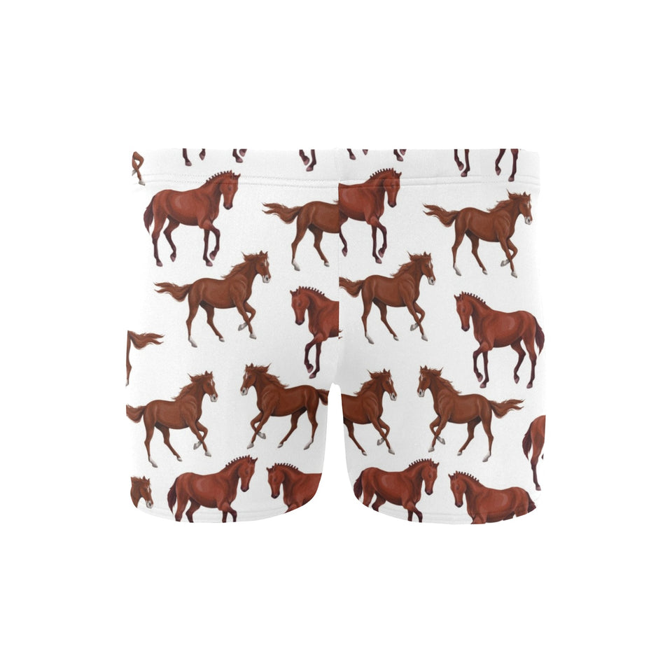 Horses running pattern background Men's Swimming Trunks