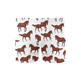 Horses running pattern background Men's Swimming Trunks