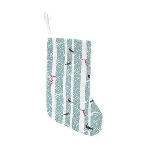 Crows christmas hat scarf Christmas Stocking