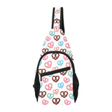Pretzels Pattern Print Design 04 All Over Print Chest Bag