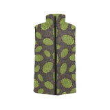 Hop pattern black background Women's Padded Vest