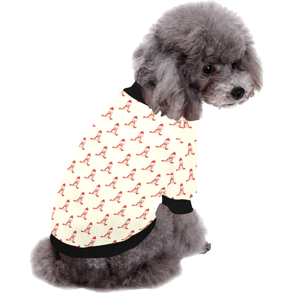 Golden Retriever Pattern Print Design 01 All Over Print Pet Dog Round Neck Fuzzy Shirt