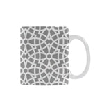 arabic gray pattern Classical White Mug (Fulfilled In US)