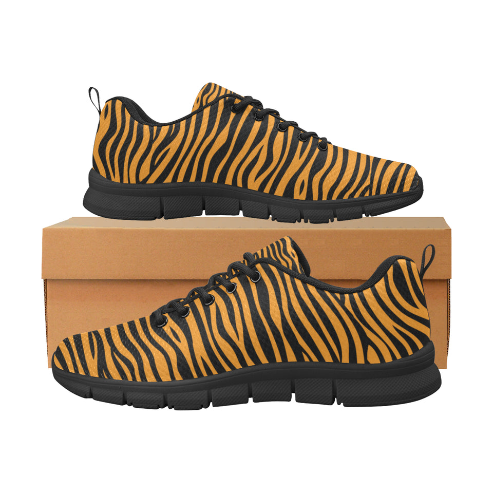 Bengal tigers skin print pattern background Men's Sneaker Shoes