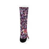 Elephant indian style ornament pattern Crew Socks