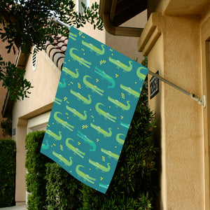 Crocodile pattern House Flag Garden Flag