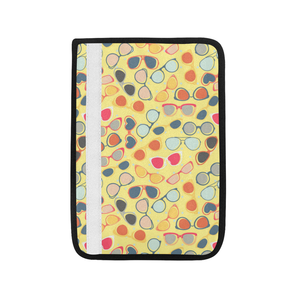 Sun Glasses Pattern Print Design 05 Car Seat Belt Cover