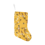 Bee flower pattern Christmas Stocking