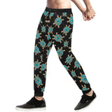 Sea turtle blue stone pattern Unisex Casual Sweatpants