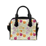 Onion garlic white red pattern Shoulder Handbag