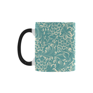 Classic Hand drawn Grape pattern Morphing Mug Heat Changing Mug