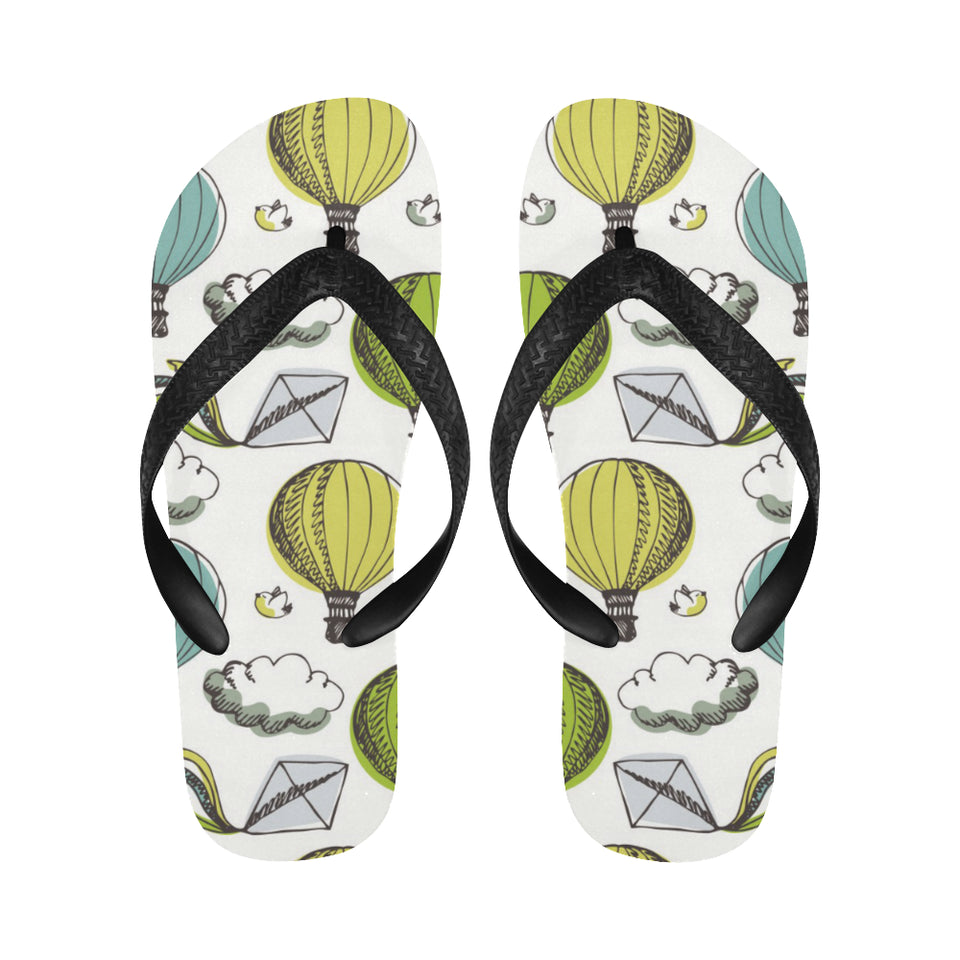 Hot Air Balloon Bird Cloud Pattern Unisex Flip Flops
