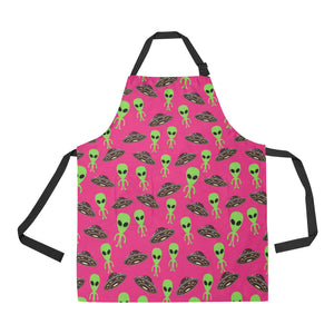 Alien Pattern Print Design 03 All Over Print Adjustable Apron